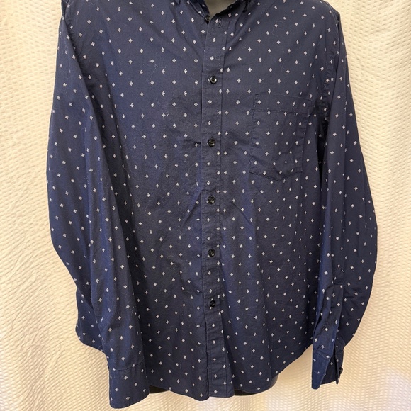Blue Good Fellow Diamond Pattern Button Down - Picture 1 of 4
